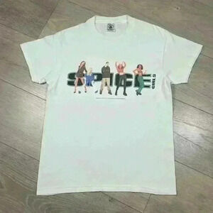 Vintage 90s Spice Girls T Shirt Youth Large Women’s Small 1997 Tour Music White